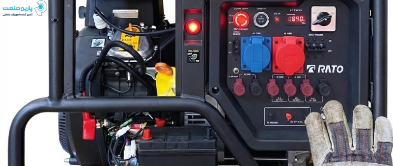 پنل دیجیتال و خروجی های صنعتی موتور برق راتو